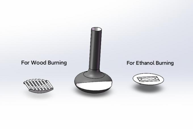 Vernice nera a legna sospesa da taglio per camini decorativi camini interni in acciaio personalizzati 2