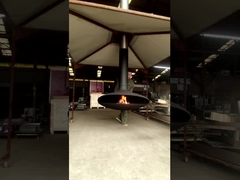 I radiatori dell'interno hanno sospeso il camino di legno di Buning ed il camino d'attaccatura del soffitto