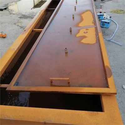 Outdoor Backyard Decoration Rusty Metal Waterfall Corten Steel Water Fountain