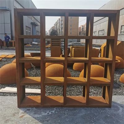 Modern Prerusted Corten Steel Log Holder Storage For Fireplace H170cm*74cm