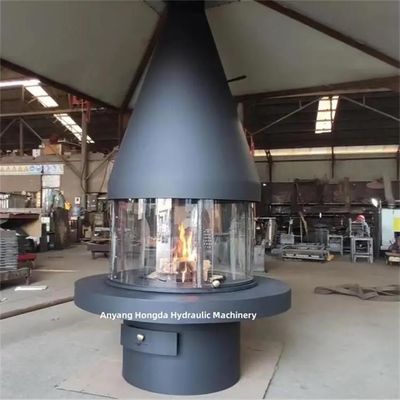 900mm Indoor Decorative Fireplace Hanging Central Heating Wood Burning Stove