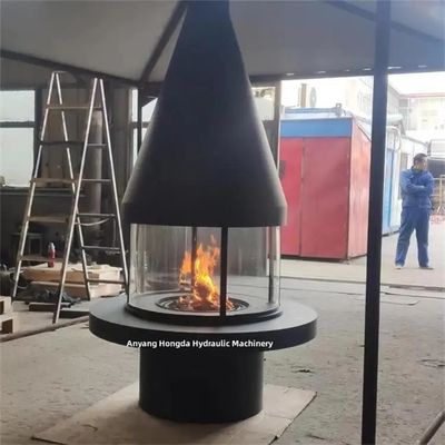 900mm Indoor Decorative Fireplace Hanging Central Heating Wood Burning Stove