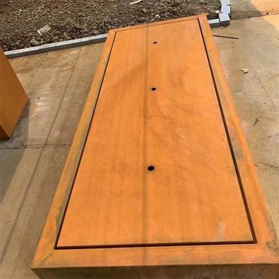 Outdoor Backyard Decoration Rusty Metal Waterfall Corten Steel Water Fountain