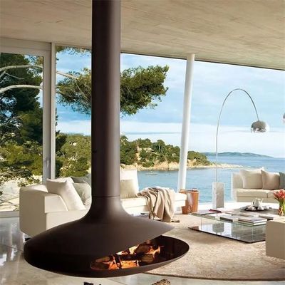 fireplace carbon fireplace contemporary suspended stove wood   steel burning stove for hotels hanging indoor hanging