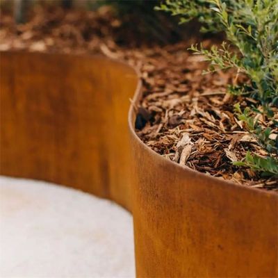 Customize Laser Cut Flexible Corten Steel Garden Edging For Landscaping