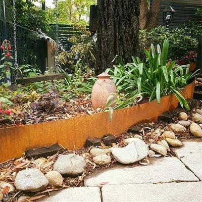 Customize Laser Cut Flexible Corten Steel Garden Edging For Landscaping